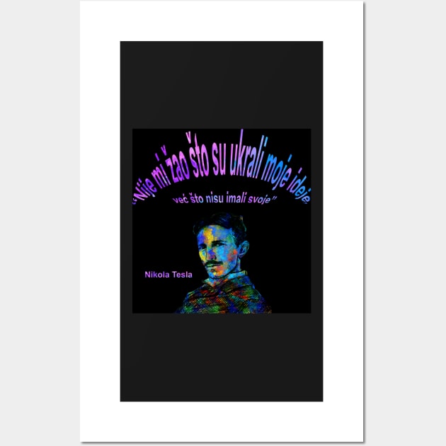 Design tesla quotes Wall Art by nkZarger08